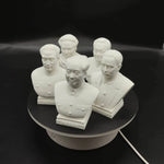 bustes sculptés résine blanc classiques 10 15 25 cm occasions fêtes anniversaires