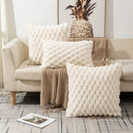 taies d'oreiller douces coussins carrés gris rose jaune moderne non toxiques polyester coton brodés