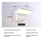 lampe murale détecteur mouvement led moderne noir blanc chaud extérieure intérieure chambre cuisine