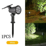 lampe solaire led jardin waterproof ip65 réglable moderne noire pelouseextérieur