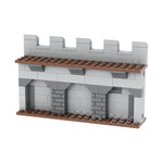 blocs construction mur château médieval brique gris marron jaune opacité enfants