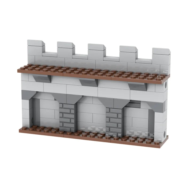 blocs construction mur château médieval brique gris marron jaune opacité enfants