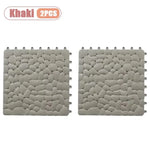 tapis sol antidérapant cailloux gris blanc moderne 30cm 30cm clips geometrique
