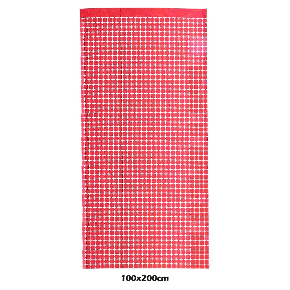 rideau paillettes rose doré argenté rouge moderne occasion fête anniversaire mariage transparent opacité