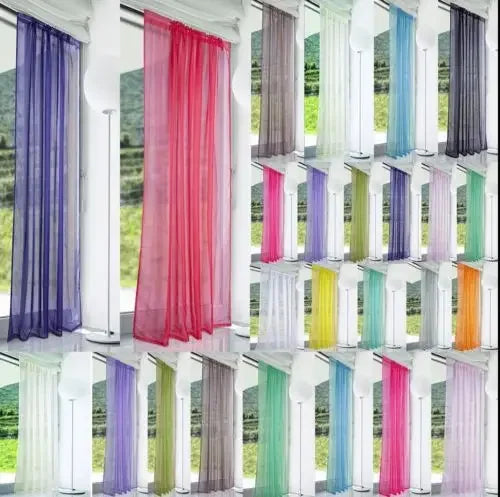 rideaux transparents moderne blanc motif plissé vertical décoration salon chambre coucher