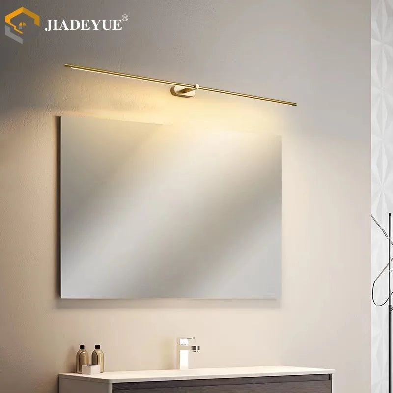 applique murale led moderne minimaliste noir doré éclairage intégré clips fixation lumière led