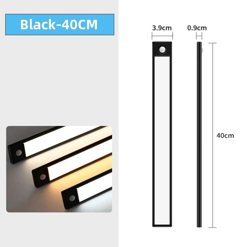 lampe led rechargeable usb capteur mouvement 50cm 40cm 30cm 20cm moderne blanc