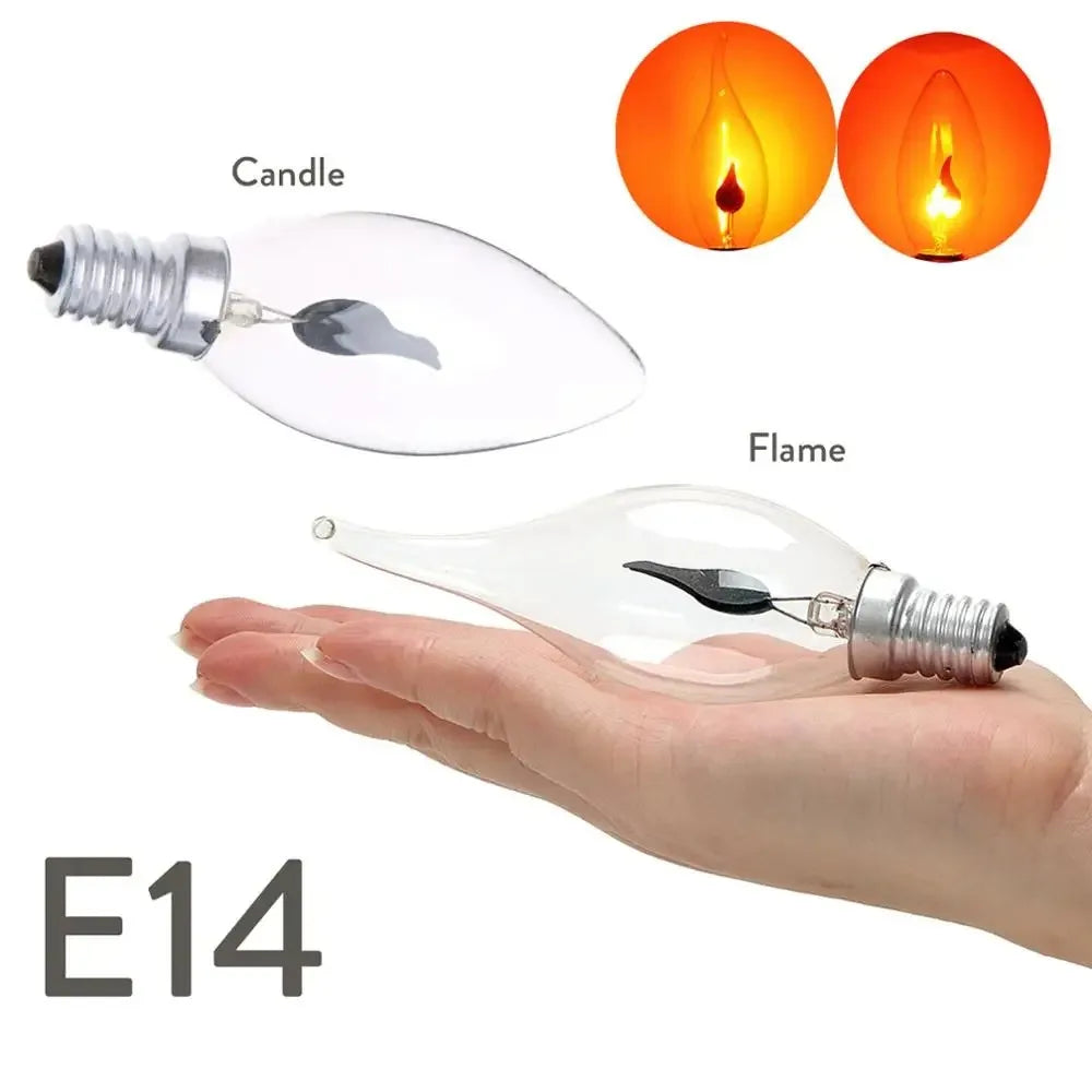 Ampoule LED flamme 3W avec culot E14 et E27