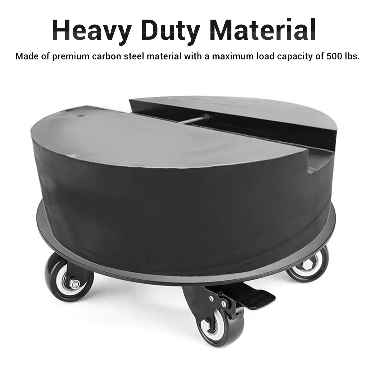 plateforme mobile plantes roues verrouillables noirs industriels assemblage roulettes silentiales resistant eau intemperies