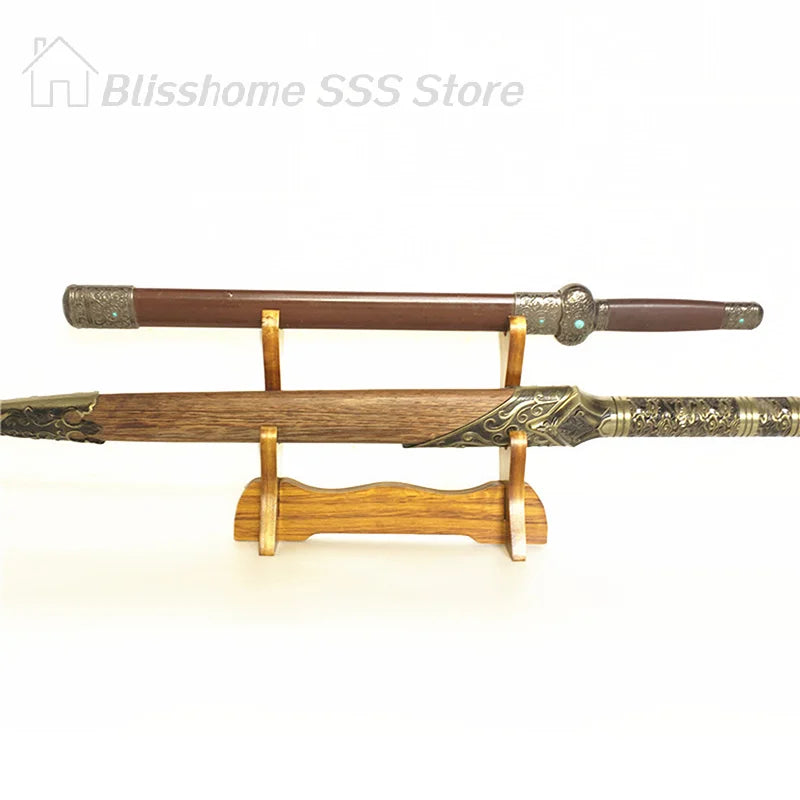 support trompette bois massif marron clair classique réutilisable fixeoutil