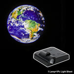 projecteur mural transparent moderne adhésif veilleuse led noir terre projection chambre