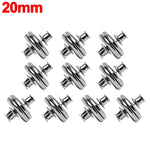 boutons magnétiques rideaux argentés adhésifs modernes détachables 17mm 20mm 25mm 1pair 5pairs