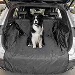 tapis imperméable anti poussière clips pratique noir orange chiens coffre auto supplémentaire résistant