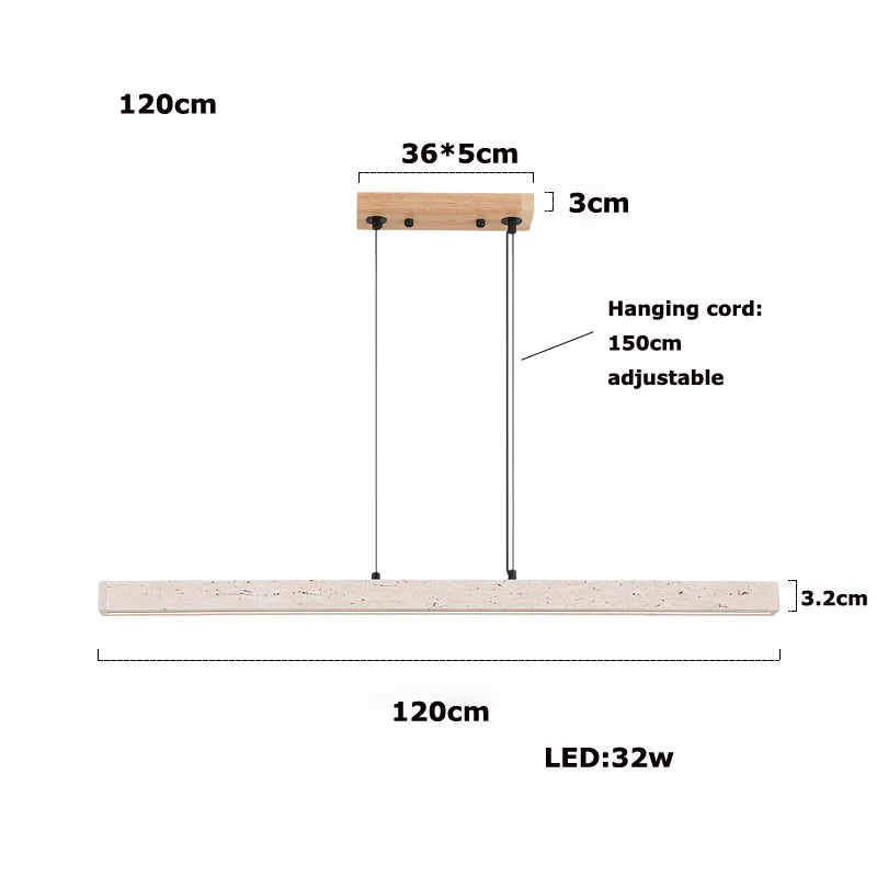 suspension lumineuse moderne fer blanc texture pierre minimaliste chaînes métalliques