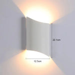 applique murale moderne led noir mat extérieure ip65 hydrofuge 6w 220v