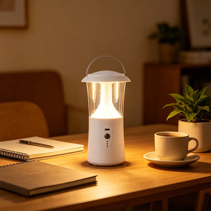 lampe portable led étanche camping trois couleurs gradation progressive suspensionextérieur