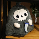 peluches halloween cœurs ailes squelettes lit canapé décoration maison rouges mignon cartoon