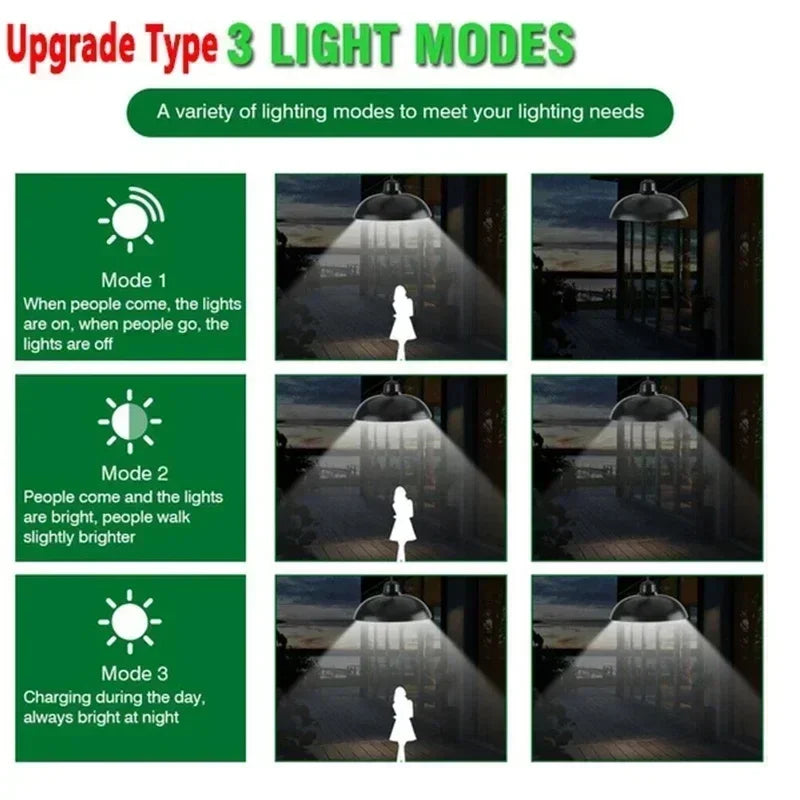 lampe suspendue solaire noire moderne ip65 led télécommande facileextérieur