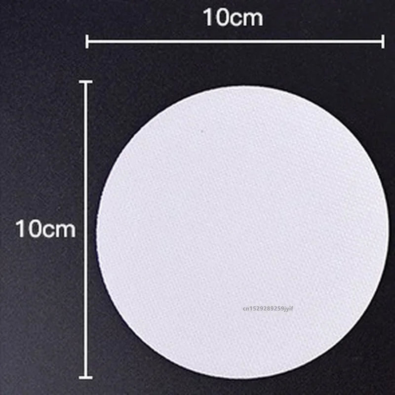 tapis autocollant moderne blanc ronds salle bain anti glissade respectueux environnement 12 pièces