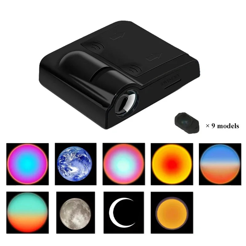 projecteur led veilleuse deco chambre nuit autocollants spatial moderne accesoires photo fantastique lumiere
