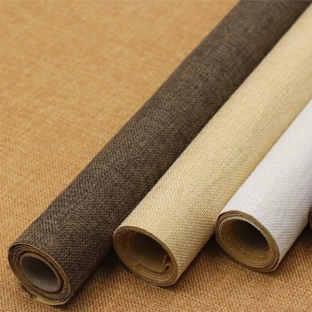 tissu lin adhésif bricolage décoration livre couverture armure murale boîte cadeaux oreiller rustic naturel