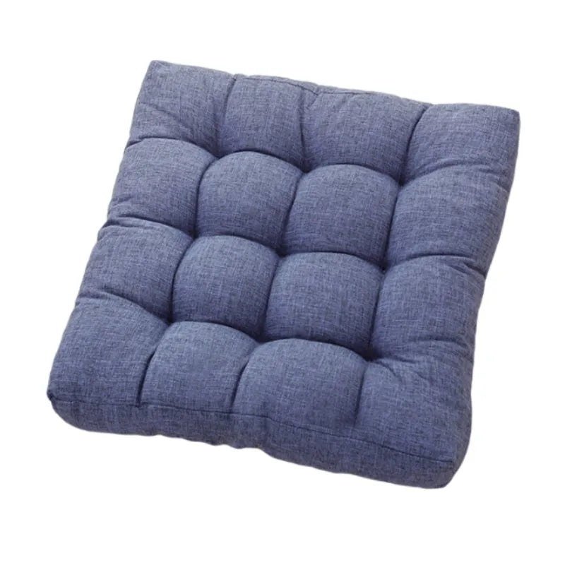 coussin siège rond polyester tissage fin rayé moderne couleur rose clair confortable 45x45cm
