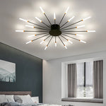 plafonnier moderne led or noir lumineux éclairage intérieur chambre salon enfants