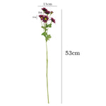 décoration intérieure bouquet artificielle fleurs soie rouge blanche ornement mariage anniversaire minimaliste