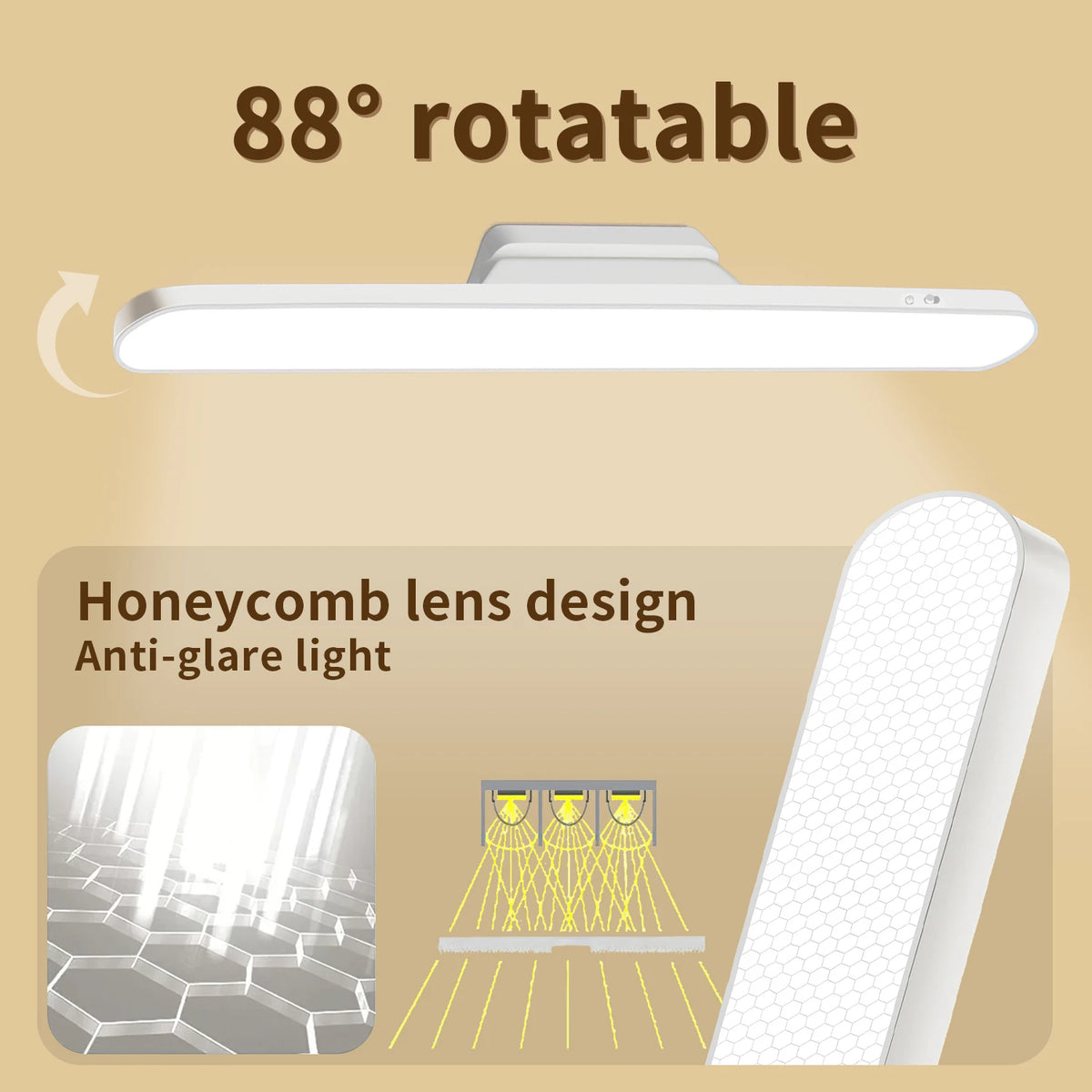 lampe led rechargeable télécommande blanc moderne adhésif veilleuse nuit desk table minimaliste led bluetooth