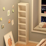 étagère bois moderne minimaliste niveaux blanc brun chambre salon bibliothèque rangement