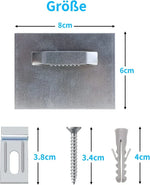 clips fixation cadres objets mur clips gris métallique moderne vis ruban adhésif