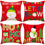 coussins carreaux rouge blanc vert doré sapins étoiles adhésifs décor noël traditionnel festive