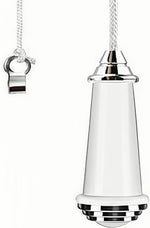 corde tirer blanc moderne 150cm interrupteur anneau métallique surface lisse chambre bain
