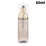 flacons pulvérisation mousse 60ml vert rose noir marron blanc transparent modernes rechargeables voyage