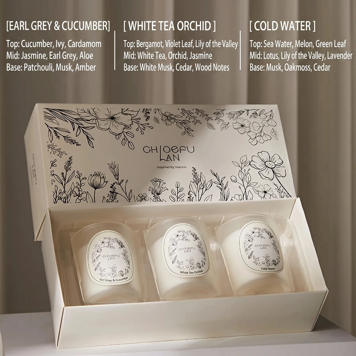 bougies parfumées cire soja aromathérapie forme coupe parfum naturel pur plante décoration maison classique