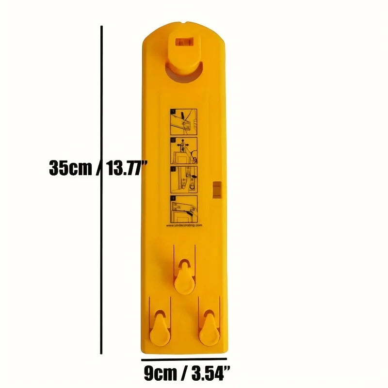 outil suspension cadre jaune pratique poignées antidérapantes règles ergonomique fixations visibles