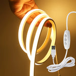 ruban led néon blanc chaud 320 leds mètre contrôleur usb interrupteur on off moderne