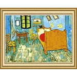 toile d'art abstraite peinture impressionniste cadre pinceaux peintures couleurs variées moderne chambre