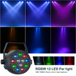 projecteur led rgbw 60w dmx scènes professionnelles dj discothèque moderne sac transport télécommande