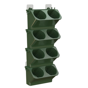 jardinière murale verticale pots suspendus auto arrosage moderne blanc vertclair vertfoncé minimaliste