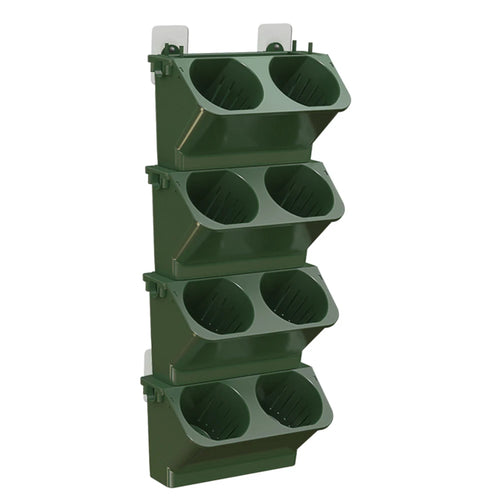 jardinière murale verticale pots suspendus auto arrosage moderne blanc vertclair vertfoncé minimaliste