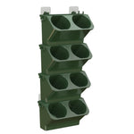 jardinière murale verticale pots suspendus auto arrosage moderne blanc vertclair vertfoncé minimaliste