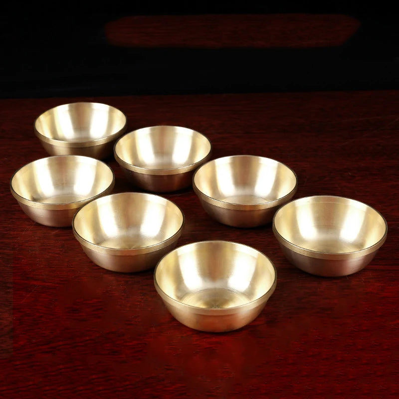 coupelles dorées modernes lisses brillantes maison décoration pièce