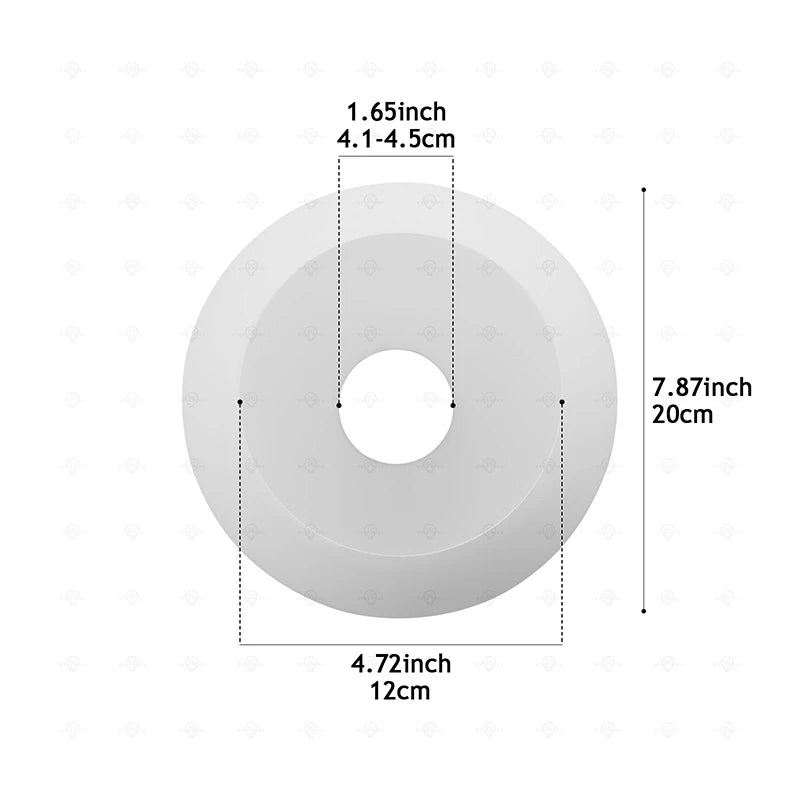 abat jour boule verre blanc moderne opacité anneaux e26 e27 10cm 12cm 14cm 15cm