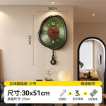 horloges murales modernes vert marron circulaire chiffres blancs pointeurs couleurs opaques fixations