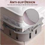 support drap plat blanc anti tirage clips fixation durable réglable moderne lit plastic