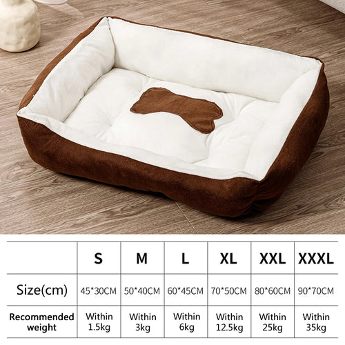 lit chien velours doux confortable panier canapé confortable motif os gris marron rouge