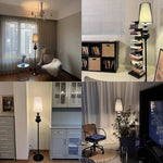 lampe sol moderne métal doré blanc salon chambre éclairage led intérieur élégant