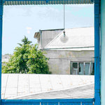 boule décorative transparente moderne réseau cercles entrelacés tringle suspension petite chambre salon unique