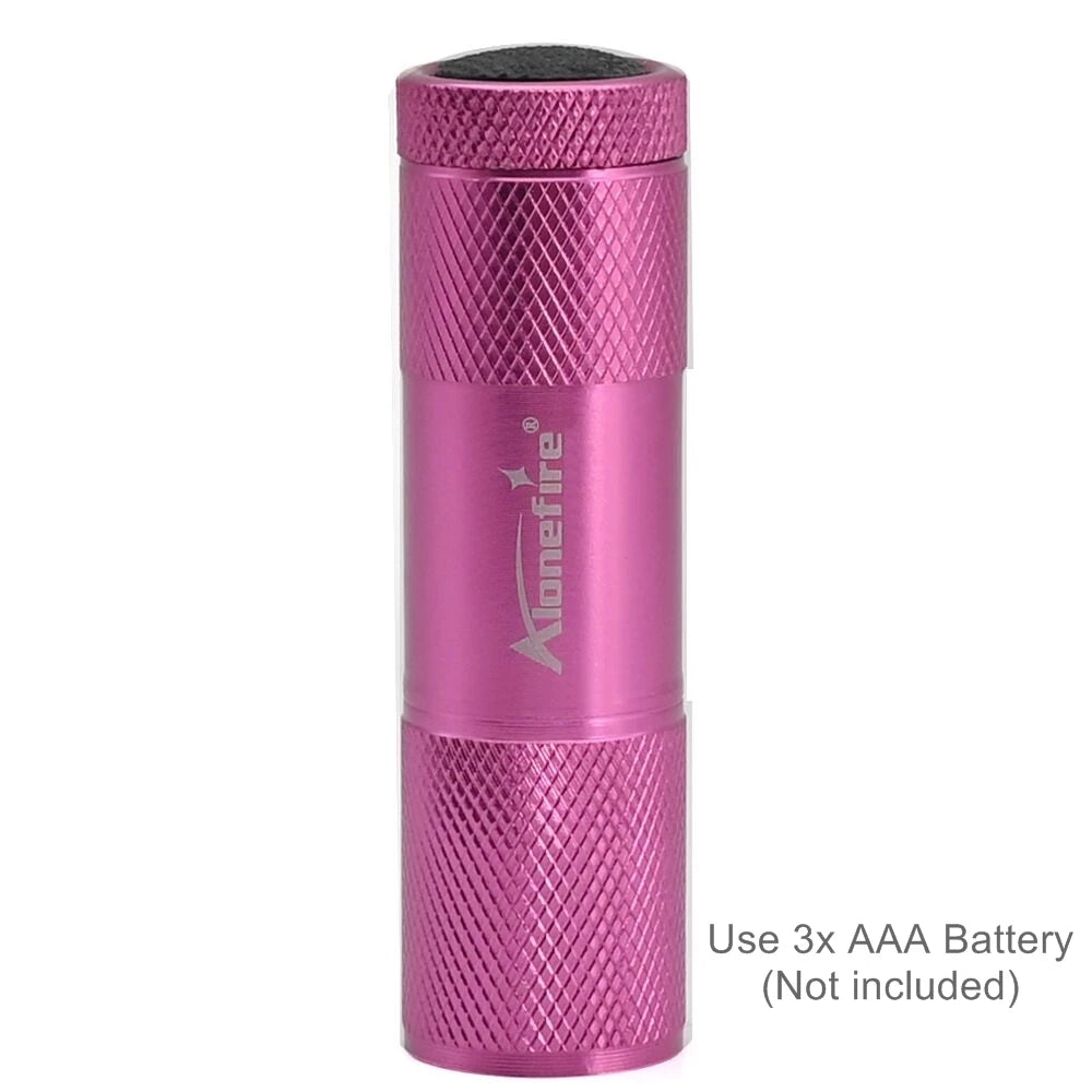 torche poche led mini portable rechargeable noir rouge utilitaire compact aluminium